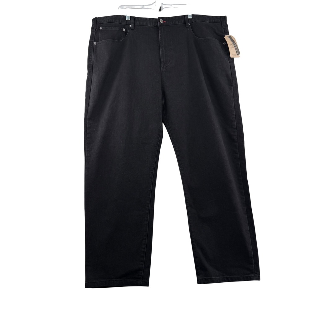 Frye and Co Big & Tall Jeans Mens 46x30 Black Wash Minimalist Business Casual